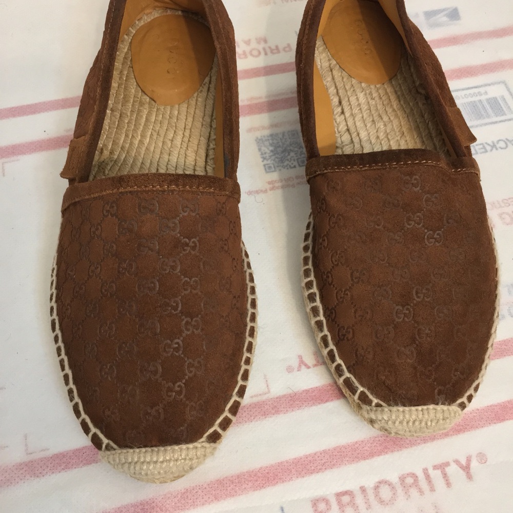Gucci Espadrille Loafers slip-on. Made in Italy Size 37.5. Great condition - Picture 9 of 16